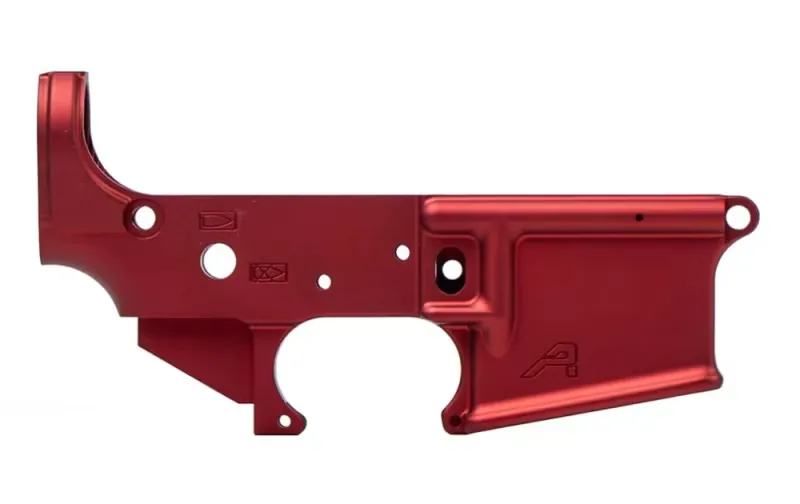 Aero Precision AR15 Stripped Lower Receiver - Bordeaux Red Anodized - APAR501386C - Lower Receiver for AR-15 - view 1