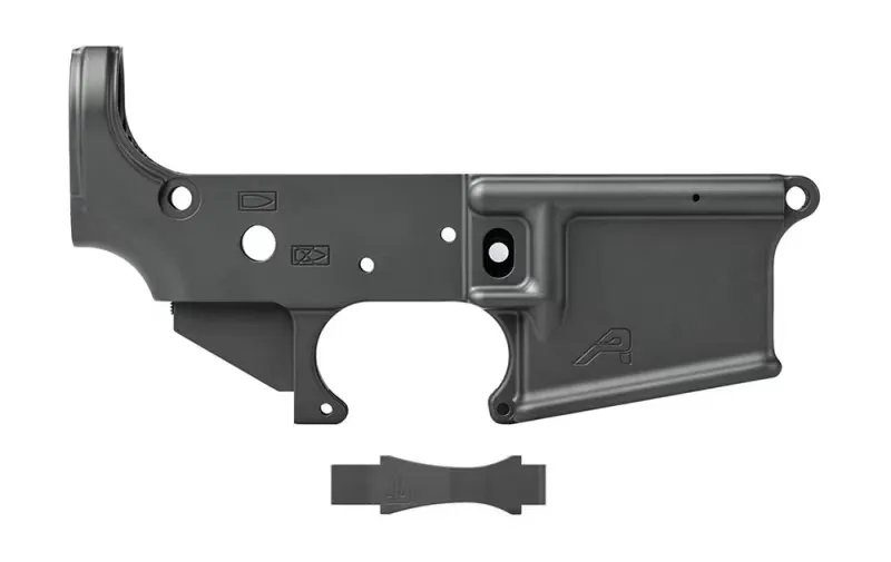 Aero Precision AR15 Stripped Lower Receiver, Gen 2 with Trigger Guard - Sniper Grey Cerakote - APAR501372C - Lower Receiver for AR-15, vista 1