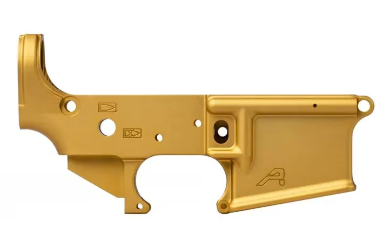 Aero Precision AR15 Stripped Lower Receiver - Gold Anodized (BLEM) - APSL100526B - Lower Receiver for AR-15 - view 2