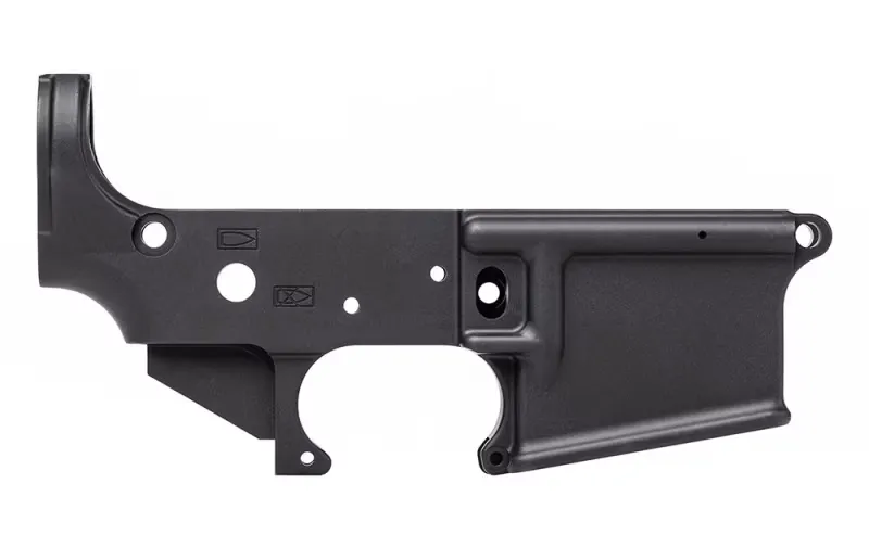 Aero Precision AR15 Stripped Lower Receiver, No Small Logo - Anodized Black - APAR148001C - Lower Receiver for AR-15 - view 1