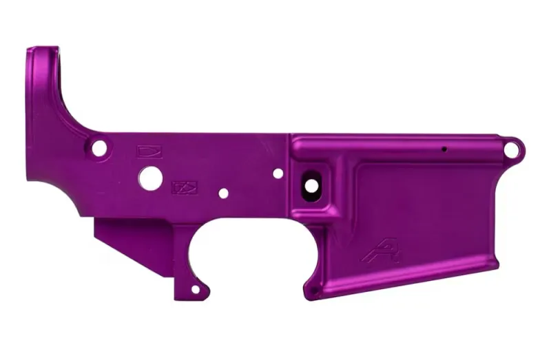 Aero Precision AR15 Stripped Lower Receiver - Purple Anodized - APSL100506 - Lower Receiver for AR-15 - view 1