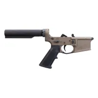 Aero Precision Carbine Complete AR-15 Lower Receiver Gen 2 - No Stock - Kodiak Brown - Lower Receiver for AR-15, vista 1