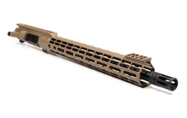 Aero Precision Complete Upper Receiver M4E1-T .300 16in Blackout Barrel 12in M-LOK ATLAS S-ONE Handguard Flat Dark Earth Cerakote Anodized Black - Upper Receiver for AR-15, vista 1