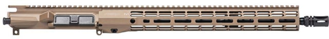 Aero Precision Complete Upper Receiver M4E1-T 5.56x45mm NATO 16in Pencil Mid Length 1 in 7 1/2 X 28 15in A2 Flash Hider Cerakote FDE - Upper Receiver for AR-15, vista 1
