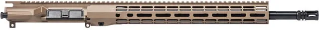Aero Precision Complete Upper Receiver M4E1-T 5.56x45mm NATO 18in Government Rifle Length 1 in 7 1/2 x 28 15in A2 Flash Hider Cerakote FDE - Upper Receiver for AR-15, vista 1