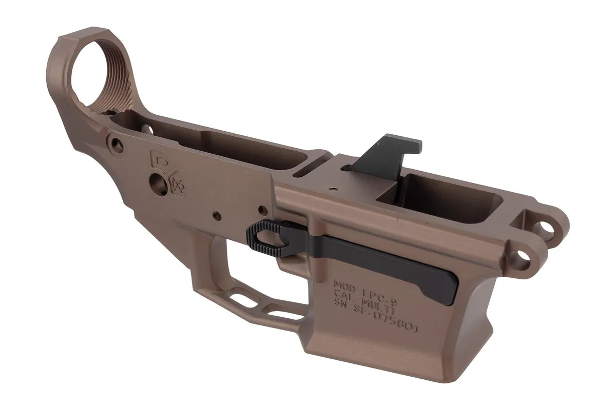Aero Precision EPC 9 9mm/.40 S&W AR-15 Lower Receiver - Kodiak Brown Anodized - Lower Receiver for AR-15 - view 2