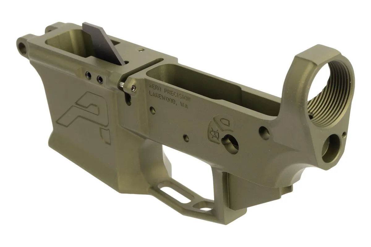 Aero Precision EPC-9 9mm/40 S&W AR-15 Lower Receiver - ODG Anodized - Lower Receiver for AR-15, vista 4