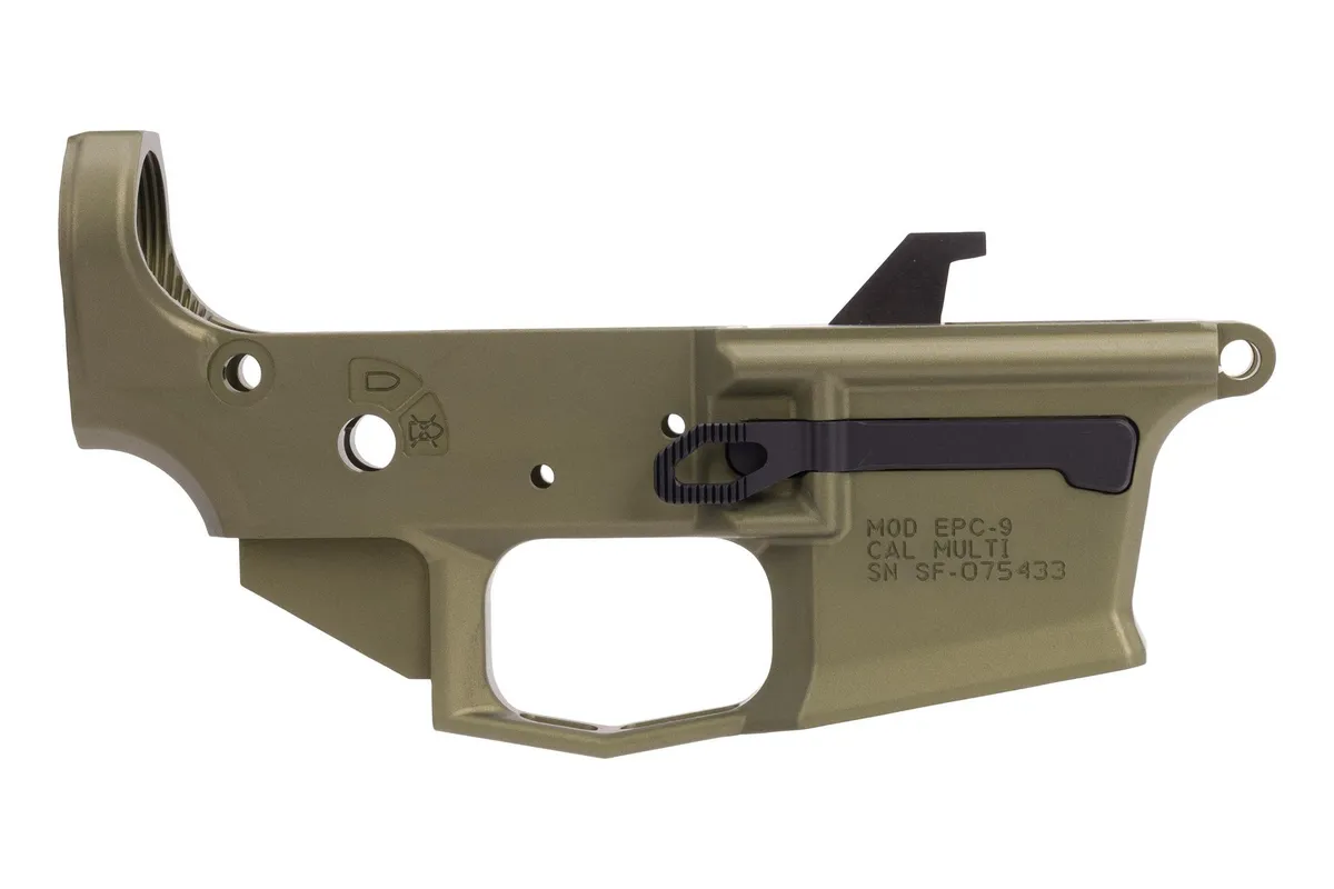 Aero Precision EPC-9 9mm/40 S&W AR-15 Lower Receiver - ODG Anodized - Lower Receiver for AR-15, vista 1