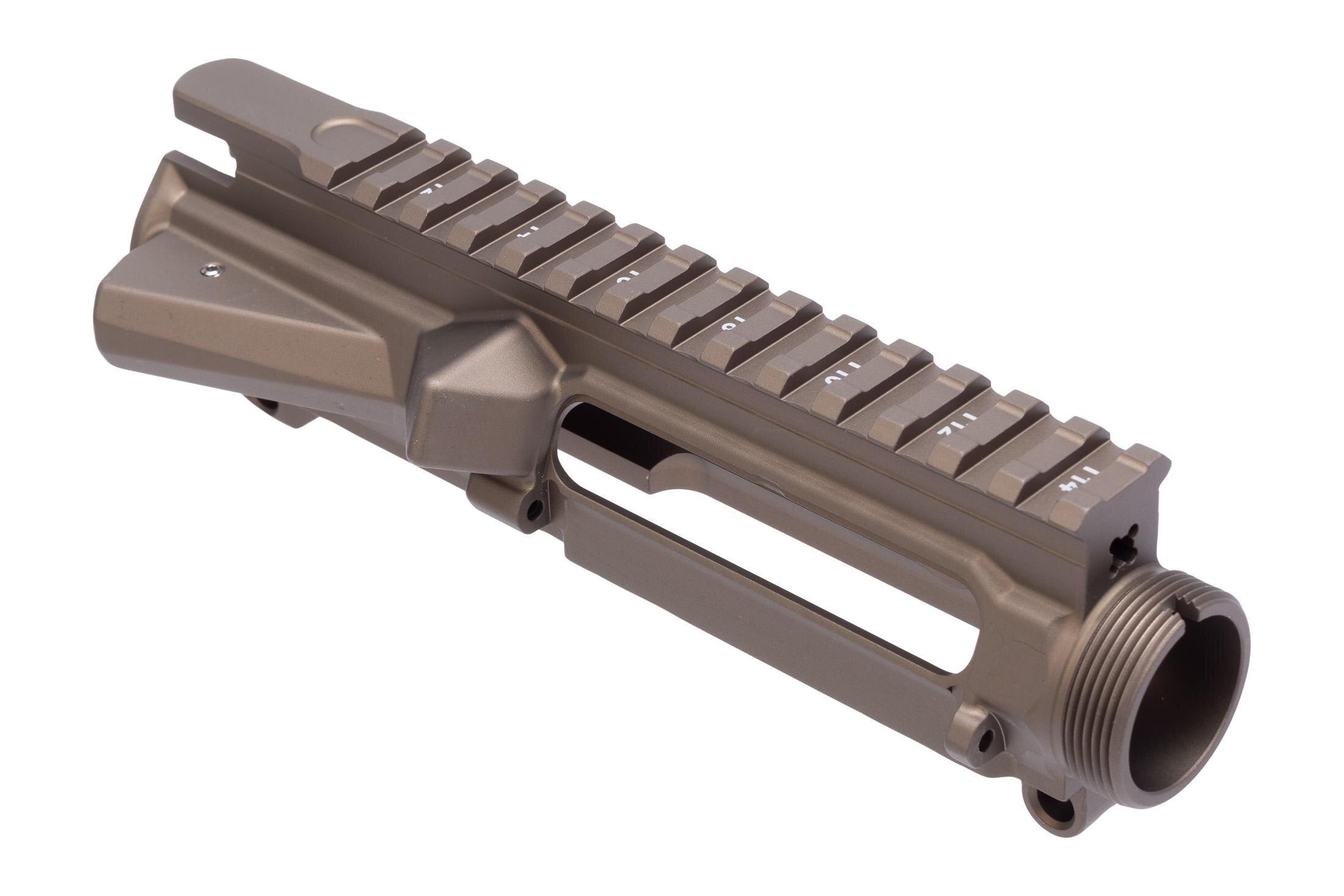 Aero Precision M4E1 AR-15 Threaded Stripped Upper Receiver Anodized Kodiak Brown - Upper Receiver for AR-15, vista 1