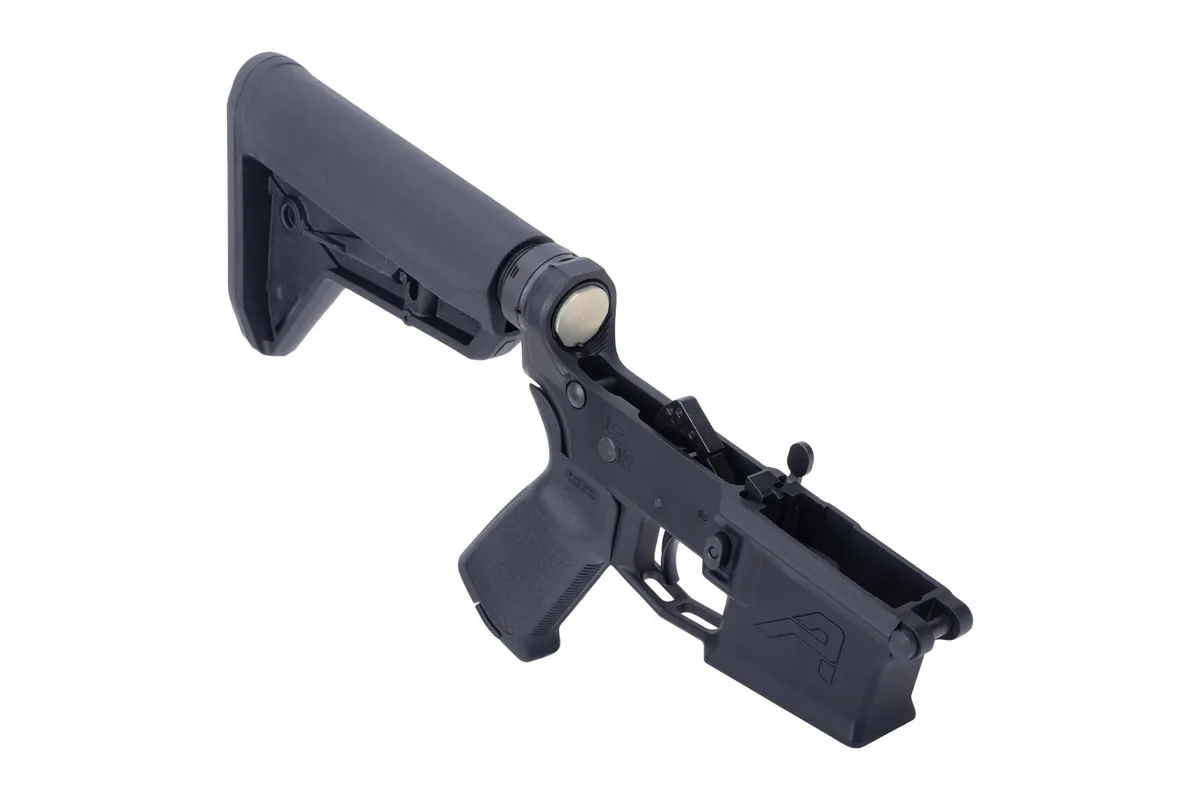 Aero Precision M4E1 Complete AR-15 Lower Receiver - MOE Grip & SL Carbine Stock - Black - Lower Receiver for AR-15 - view 2