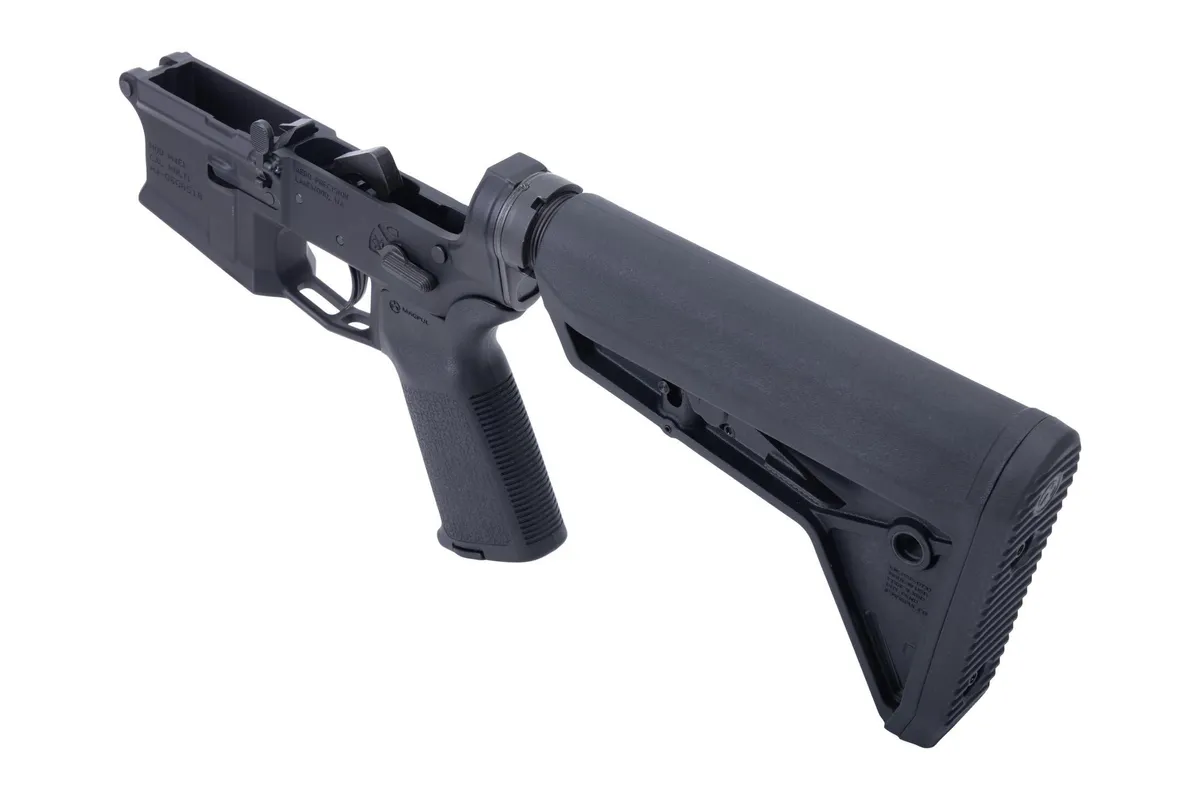 Aero Precision M4E1 Complete AR-15 Lower Receiver - MOE Grip & SL Carbine Stock - Black - Lower Receiver for AR-15 - view 4