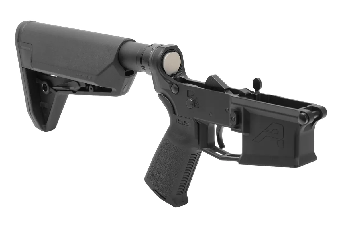 Aero Precision M4E1 Complete AR-15 Lower Receiver - MOE Grip & SL-S Carbine Stock - Black - Lower Receiver for AR-15, vista 2