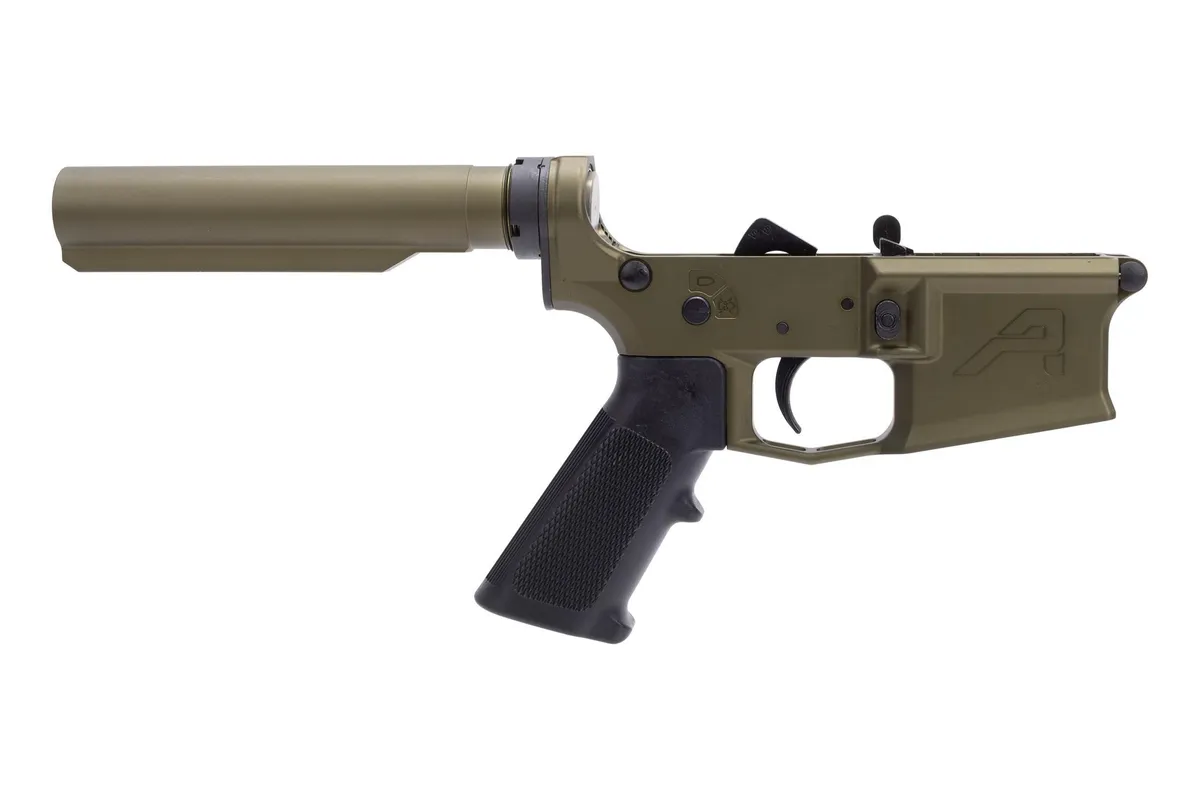 Aero Precision M4E1 Complete Lower OD Green 5.56 No Stock - Lower Receiver for AR-15, vista 1
