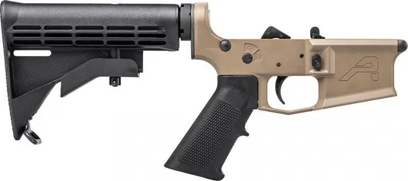 Aero Precision M4E1 Complete Lower Receiver w/ A2 Grip and M4 Stock FDE Cerakote - APAR600102 - Lower Receiver for AR-15 - view 1