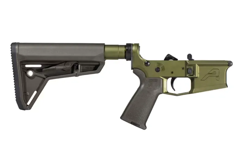 Aero Precision M4E1 Complete Lower Receiver with MOE Grip & SL Carbine Stock - ODG Anodized - APAR600564 - Lower Receiver for AR-15, vista 2