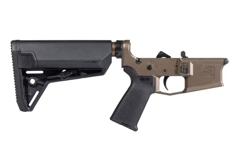 Aero Precision M4E1 Complete Lower Receiver with MOE Grip & SL-S Carbine Stock - Kodiak Brown Anodized - APAR600569 - Lower Receiver for AR-15 - view 2