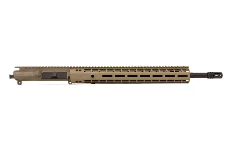 Aero Precision M4E1 Enhanced 18\" 5.56 Rifle Length Complete Upper Receiver with 15\" Enhanced M-LOK Handguard - Cerakote FDE - APAR640252M8 - Upper Receiver for AR-15, vista 2