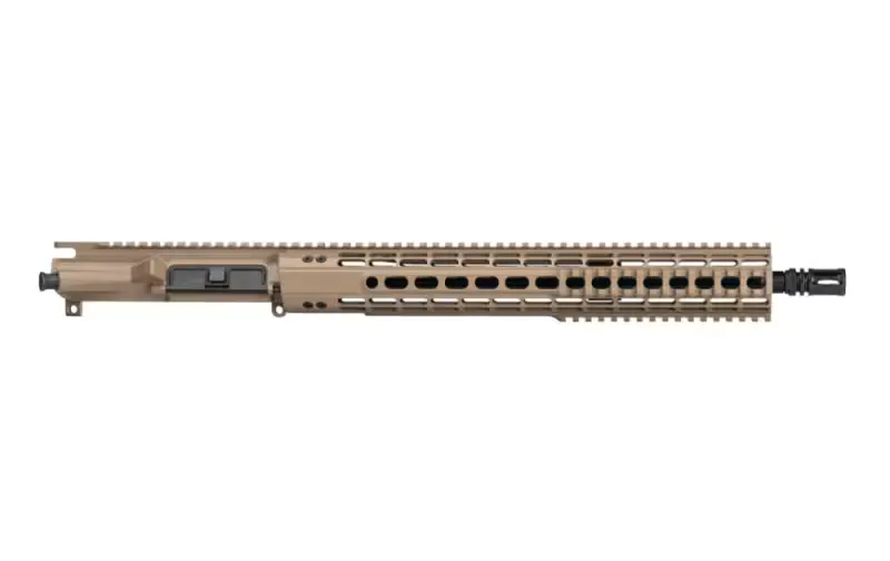 Aero Precision M4E1 Enhanced Complete Upper, 16\" 5.56 HBAR MID-Length Barrel with 15\" Enhanced Quad Rail Handguard - Cerakote FDE - APAR600224Q97 - Upper Receiver for AR-15 - view 2
