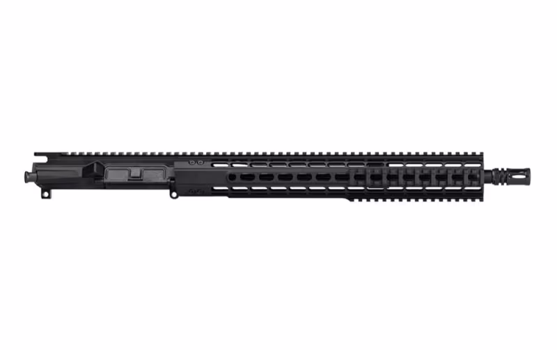 Aero Precision M4E1 Enhanced Complete Upper, 16\" 5.56 HBAR MID-Length Barrel with 15\" Enhanced Quad Rail Handguard - Anodized Black - APAR600206Q97 - Upper Receiver for AR-15, vista 1