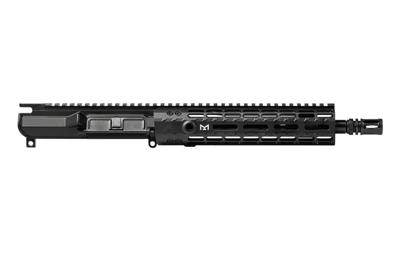 Aero Precision M4E1 Enhanced No Forward Assist Complete Upper Receiver 10.5in 5.56 Carbine EM-9.3 Anodized Black - Upper Receiver for AR-15, vista 2