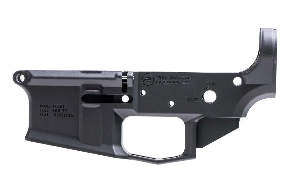 Aero Precision M4E1 Low Profile Stripped AR-15 Lower Receiver - Black - Lower Receiver for AR-15 - view 4