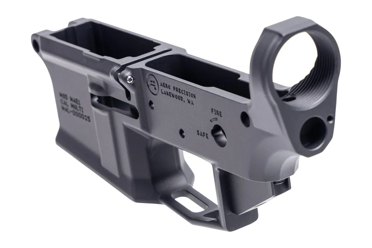 Aero Precision M4E1 Low Profile Stripped AR-15 Lower Receiver - Black - Lower Receiver for AR-15 - view 5