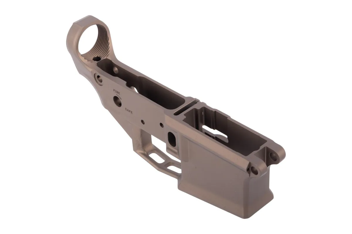Aero Precision M4E1 Low Profile Stripped AR-15 Lower Receiver - Kodiak Brown Anodized - Lower Receiver for AR-15, vista 2