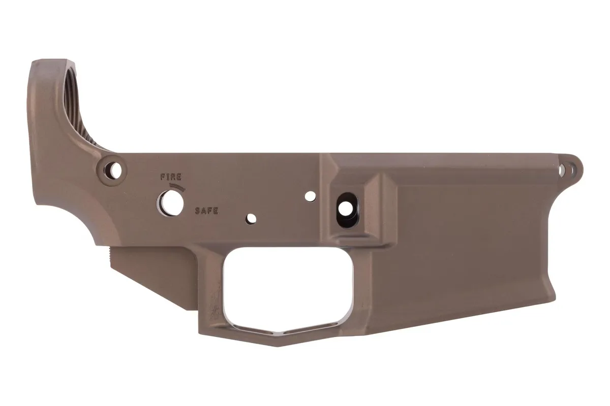 Aero Precision M4E1 Low Profile Stripped AR-15 Lower Receiver - Kodiak Brown Anodized - Lower Receiver for AR-15, vista 1