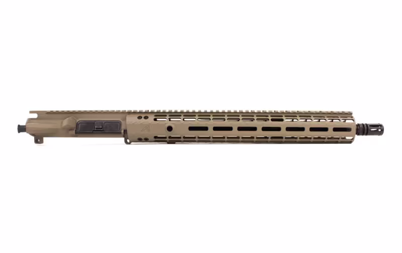 Aero Precision M4E1 Mid Barrel Complete Upper Receiver w/Flash Hider AR-15 5.56x45mm NATO 16in Mid Length Barrel 15in M-LOK Handguard No BCG/CH Magpul - Upper Receiver for AR-15, vista 1