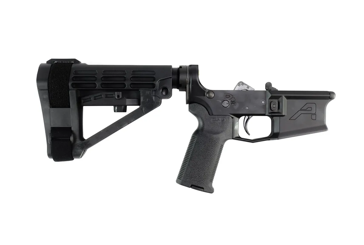 Aero Precision M4E1 Pistol Complete Lower Receiver w/ MOE-K2 Grip & SBA4 Brace - Anodized/Black - Lower Receiver for AR-15 - view 3