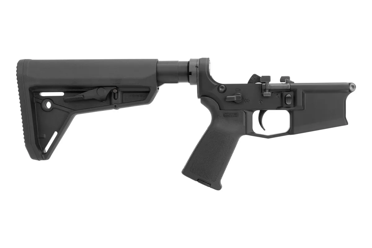 Aero Precision M4E1 PRO Complete Lower Receiver with Magpul MOE Grip & SL Carbine Stock - Lower Receiver for AR-15, vista 1