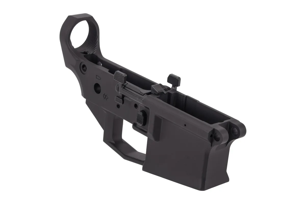 Aero Precision M4E1 PRO Stripped Lower Receiver, Ambidextrous Controls - Anodized Black - APAR600030AC - Lower Receiver for AR-15 - view 1