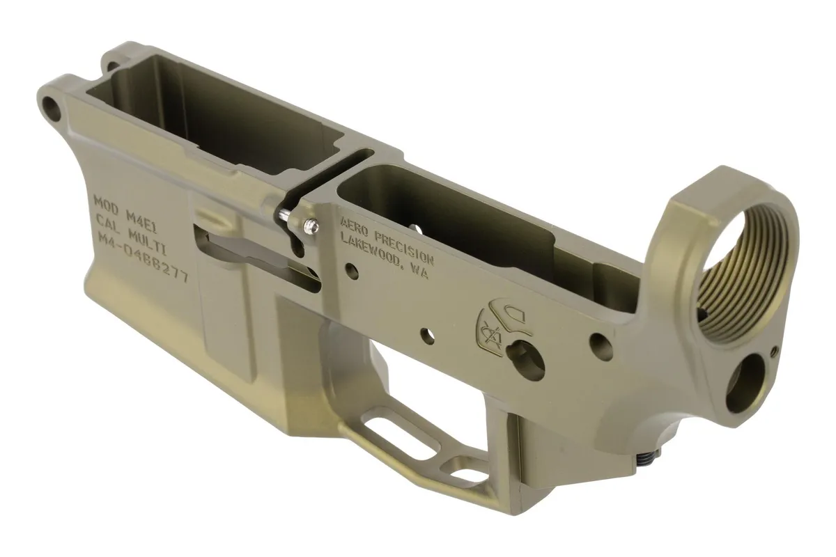 Aero Precision M4E1 Stripped AR-15 Lower Receiver - ODG Anodized - Lower Receiver for AR-15 - view 3