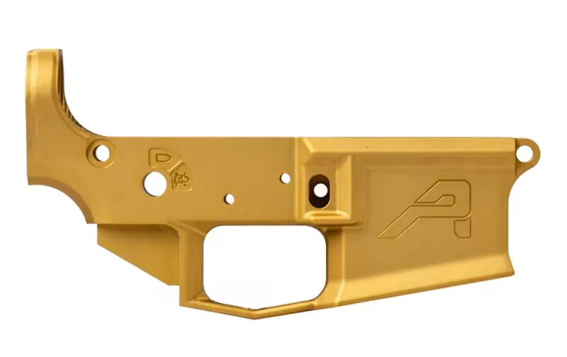 Aero Precision M4E1 Stripped Lower Receiver - Gold Anodized (BLEM) - APSL100525B - Lower Receiver for AR-15 - view 1