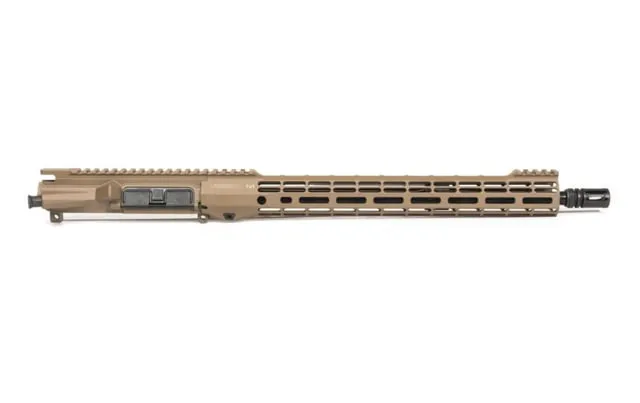 Aero Precision M4E1-T Complete Upper Receiver Threaded 5.56x45mm Mid Pencil 16in Barrel ATLAS S-ONE 15in Handguard M-LOK Anodized Black - Upper Receiver for AR-15, vista 1