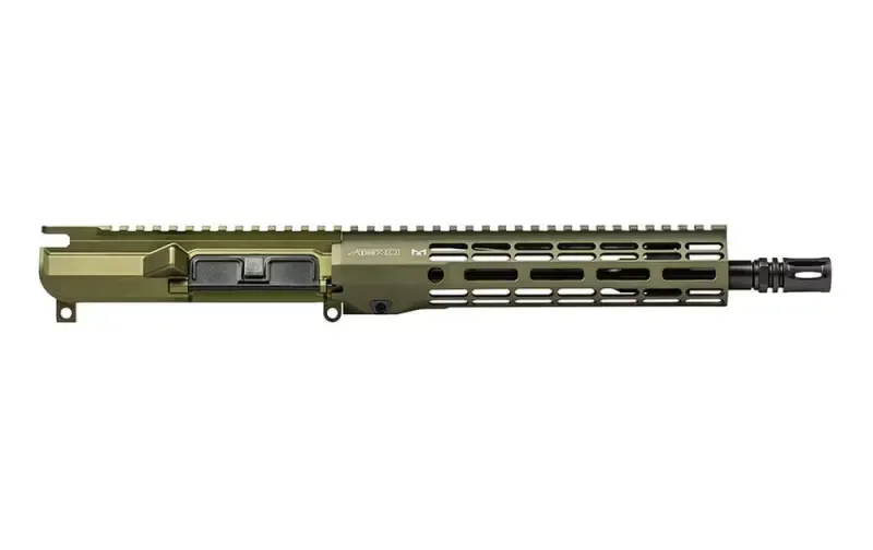 Aero Precision M4E1 Threaded 10.5\" 5.56 Carbine No Forward Assist Complete Upper with 9.3\" M-LOK ATLAS R-ONE Handguard - OD Green Anodized - APSL100624 - Upper Receiver for AR-15, vista 2