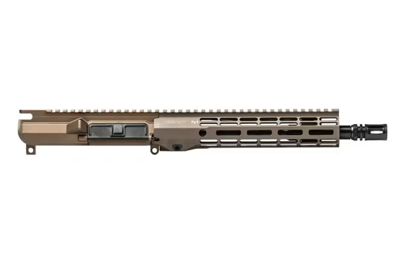 Aero Precision M4E1 Threaded 10.5\" 5.56 NATO No Forward Assist Complete Upper w/ 9\" M-LOK ATLAS R-ONE Handguard - Kodiak Brown Anodized - APSL100622 - Upper Receiver for AR-15 - view 2