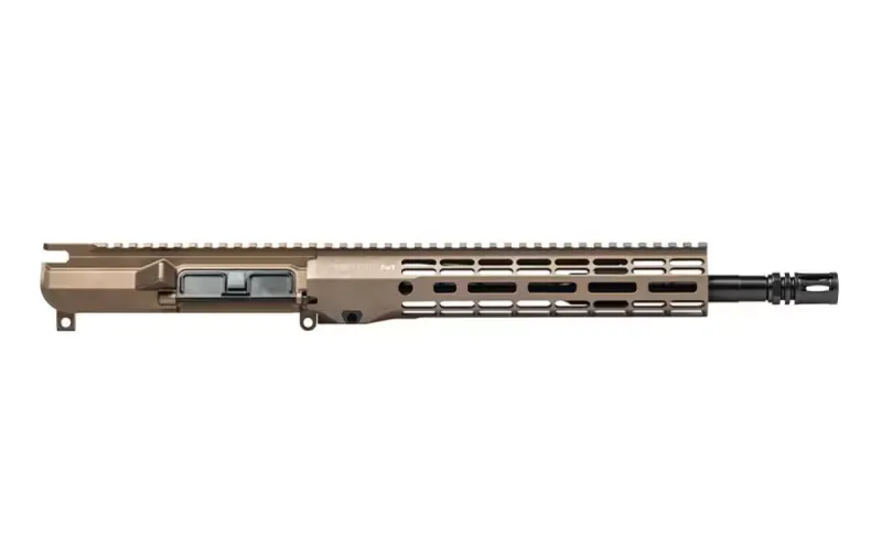 Aero Precision M4E1 Threaded 12.5\" 5.56 Carbine No Forward Assist Complete Upper with 10.3\" M-LOK ATLAS R-ONE Handguard - Kodiak Brown Anodized - APSL100630 - Upper Receiver for AR-15 - view 2