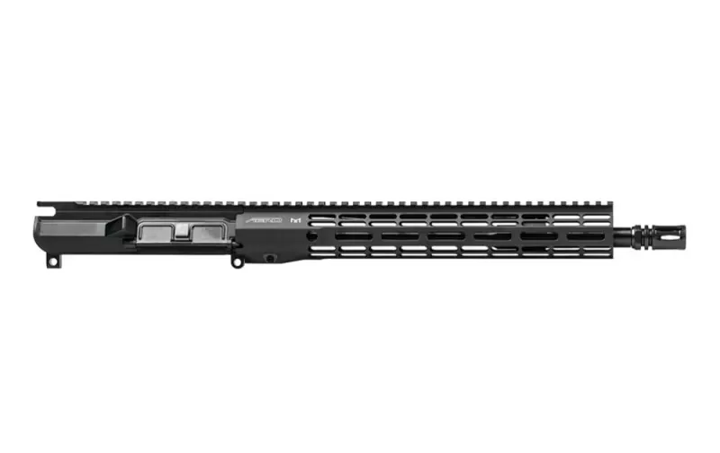 Aero Precision M4E1 Threaded 13.9\" 5.56 Mid-Length No Forward Assist Complete Upper with 12.7\" M-LOK ATLAS R-ONE Handguard - Anodized Black - APSL100634 - Upper Receiver for AR-15, vista 2