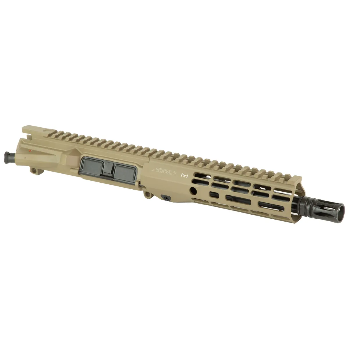 Aero Precision M4E1 Threaded .300 Blackout Complete Upper Receiver 8in 1-7 Twist 5/8x24 Thread ATLAS R-ONE Handguard FDE Cerakote - Upper Receiver for AR-15, vista 2
