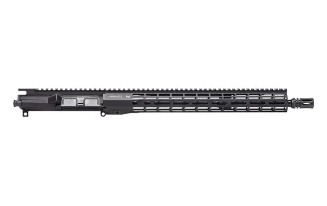 Aero Precision M4E1 Threaded 5.56mm Complete Upper Receiver 16in Mid Length Pencil Barrel 1-7 Twist A2 Flash Hider ATLAS R-ONE Handguard Black - Upper Receiver for AR-15 - view 1