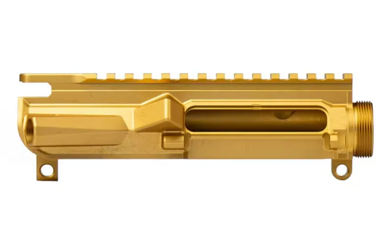 Aero Precision M4E1 Threaded Stripped Upper Receiver - Gold Anodized - APSL100527 - Upper Receiver for AR-15 - view 2
