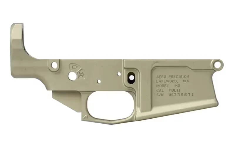 Aero Precision M5 (.308) Stripped Lower Receiver - Clear Anodized - APSL100553 - Lower Receiver for AR-15 - view 1