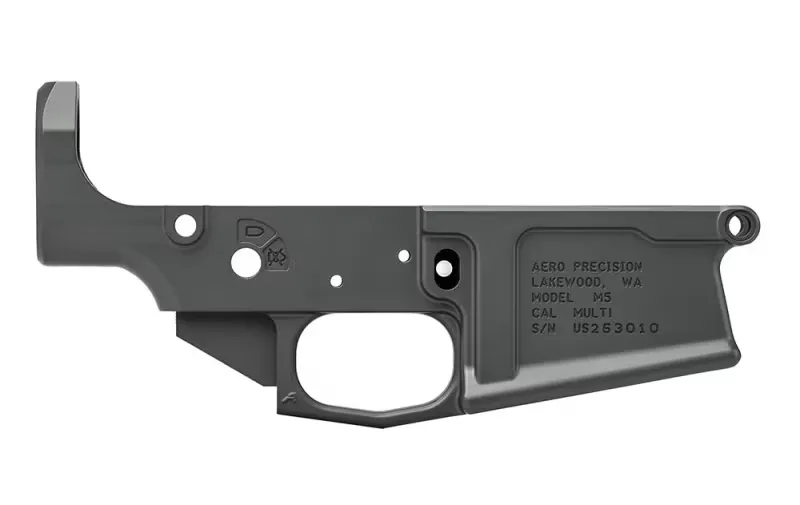 Aero Precision M5 (.308) Stripped Lower Receiver - Sniper Grey Cerakote - APAR308075C - Lower Receiver for AR-15 - view 2
