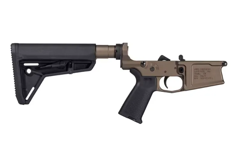 Aero Precision M5 AR-10 Complete Lower Receiver Anodized Kodiak Brown MOE Grip SL Carbine Stock - Lower Receiver for AR-15 - view 2