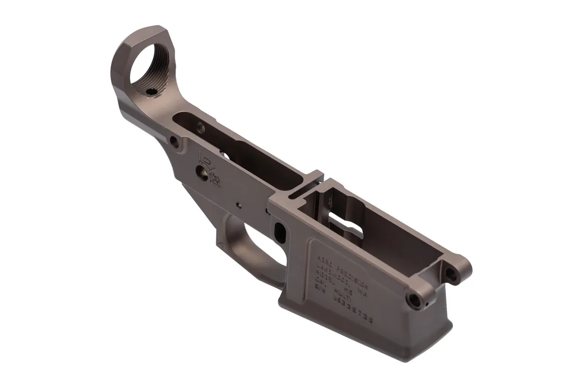 Aero Precision M5 AR-10 Stripped Lower Receiver Anodized Kodiak Brown - Lower Receiver for AR-15 - view 2