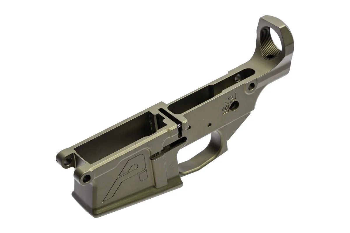Aero Precision M5 AR-10 Stripped Lower Receiver Anodized OD Green - Lower Receiver for AR-15, vista 3