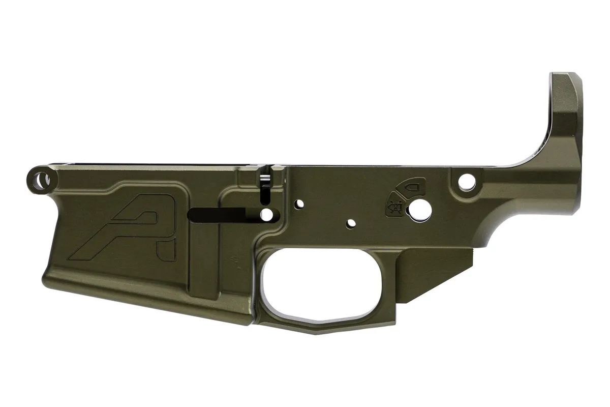 Aero Precision M5 AR-10 Stripped Lower Receiver Anodized OD Green - Lower Receiver for AR-15, vista 4