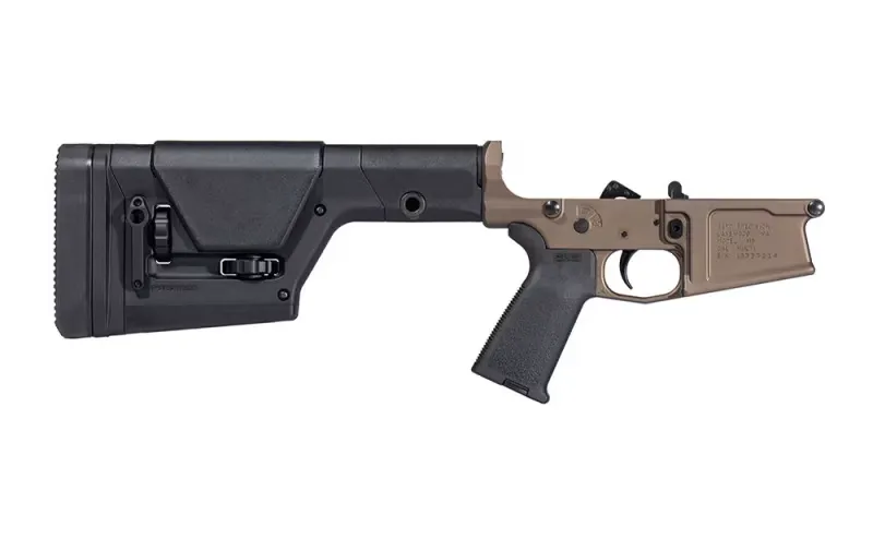 Aero Precision M5 Complete Lower Receiver with MOE Grip & PRS Rifle Stock - Kodiak Brown - APAR308288 - Lower Receiver for AR-15 - view 2