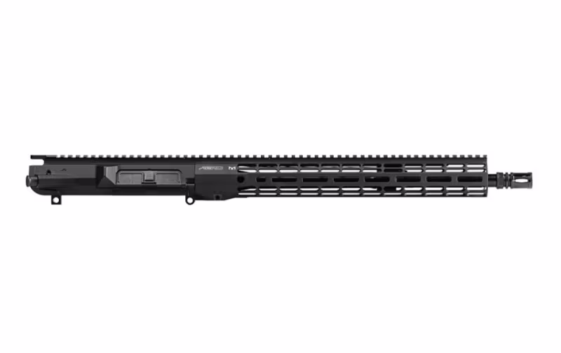 Aero Precision M5 Complete Upper with 16\" .308 Mid-Length Barrel, Adjustable Gas Block, & 15\" ATLAS R-ONE Handguard - Anodized Black - APSL100458 - Upper Receiver for AR-15, vista 1